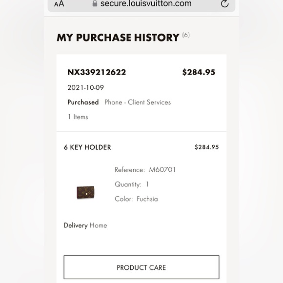 Authentic Louis Vuitton 6 Key Holder Fuchsia - Picture 9 of 9